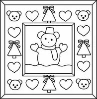Aperçu - Matériel pour travaux manuels / dessin - Coloriages Ours de Noël - Page 2