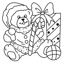 Aperçu - Matériel pour travaux manuels / dessin - Coloriages Ours de Noël - Page 3