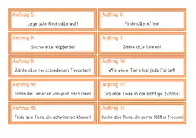 Vorschau - Fördermaterial/Inklusion - Tierische Leseaufträge - Seite 2