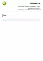 Aperçu - Jeux - Arithmétique mentale - Multiplication - Puzzle - Page 1