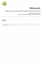 Aperçu - Feuilles d'exercices - Additionner et soustraire des nombres négatifs - Exercices avec solutions - Page 2