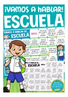 Vista previa - Juegos / Gamificación - ESCUELA "¡Vamos a hablar!" juego de mesa español para la primaria y E.L.E (español como lengua extranjera) - Portada
