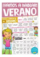 Vista previa - Juegos / Gamificación - VERANO "¡Vamos a hablar!" juego de mesa español para la primaria y E.L.E (español como lengua extranjera) - Portada