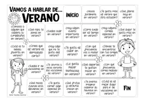 Vista previa - Juegos / Gamificación - VERANO "¡Vamos a hablar!" juego de mesa español para la primaria y E.L.E (español como lengua extranjera) - página 2