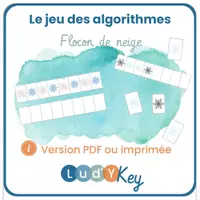 Aperçu - Feuilles d'exercices - JEUX D'ALGORITHMES FLOCONS DE NEIGE - Page de couverture