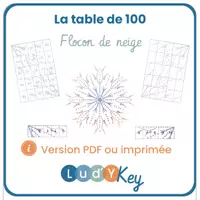 Aperçu - Jeux - TABLE DE 100 FLOCON - Page de couverture