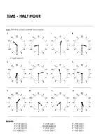 Aperçu - Jeux - TIME - HALF HOUR pour l'enseignement de l'anglais - Page de couverture