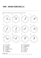 Aperçu - Jeux - TIME - MIXED EXERCISES (1) pour l'enseignement de l'anglais - Page 2