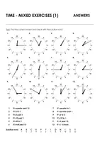 Aperçu - Jeux - TIME - MIXED EXERCISES (1) pour l'enseignement de l'anglais - Page 3