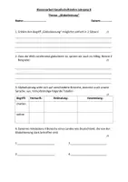 Vorschau - Test - Klassenarbeit "Globalisierung" inkl. Lösungen - Deckblatt