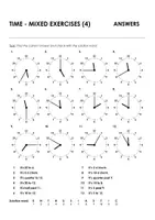 Aperçu - Feuilles d'exercices - TIME - MIXED EXERCISES (4) pour l'enseignement de l'anglais - Page 3