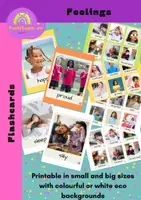 Aperçu - Apprentissages en autonomie - Flashcards de vocabulaire sur les sentiments et les émotions en ANGLAIS - Feelings and Emotions Vocabulary Flashcards for ESL - Page de couverture