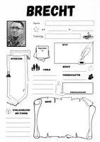 Vorschau - Arbeitsblätter - Bertholt Brecht - Steckbrief - Seite 1