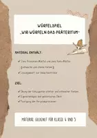 Vorschau - Spiele - Wir-würfeln-das-Präteritum - Übung zur Konjugation starker und schwacher Verben - Deutsch - Deckblatt