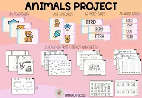 Vista previa - Hojas de trabajo - Project Unit: Animals @mrsruthsclass - Portada