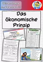 Vorschau - Stundenentwürfe - Das ökonomische Prinzip Wirtschaft und Recht 8 II Lehrplan Plus - Deckblatt
