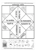 Vista previa - Juegos / Gamificación - otoño - juego "comecocos" Español / E.L.E en la primaria (juego de papel) - página 3