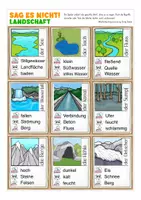 Vorschau - Spiele - Sag es nicht Landschaftsformen Spiel deutsch Sachunterricht Grundschule - Seite 2