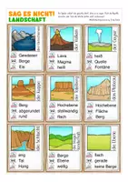 Vorschau - Spiele - Sag es nicht Landschaftsformen Spiel deutsch Sachunterricht Grundschule - Seite 3