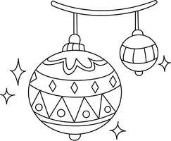 Aperçu - Matériel pour travaux manuels / dessin - Coloriages Boules de Noël - Page 1