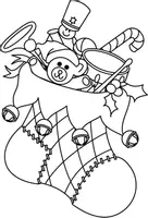 Aperçu - Matériel pour travaux manuels / dessin - Coloriages Bottes de Noël - Page de couverture