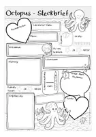 Aperçu - Apprentissages en autonomie - OCTOPUS Steckbrief deutsch / allemand Biologie / bilingualer Unterricht - Page 1