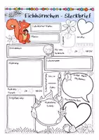 Aperçu - Apprentissages en autonomie - EICHHÖRNCHEN Steckbrief deutsch / allemand Biologie / bilingualer Unterricht - Page 1