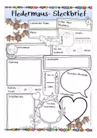Aperçu - Apprentissages en autonomie - FLEDERMAUS Steckbrief deutsch / allemand Biologie / bilingualer Unterricht - Page de couverture