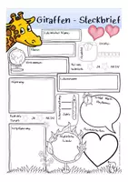 Aperçu - Apprentissages en autonomie - GIRAFFE Steckbrief deutsch / allemand Biologie / bilingualer Unterricht - Page 2