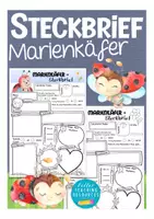 Aperçu - Apprentissages en autonomie - MARIENKÄFER Steckbrief deutsch / allemand Biologie / bilingualer Unterricht - Page de couverture