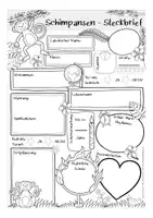 Aperçu - Apprentissages en autonomie - SCHIMPANSE Steckbrief deutsch / allemand Biologie / bilingualer Unterricht - Page 2