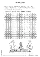 Vorschau - Arbeitsblätter - Buchstabengitter/Suchsel/Wörtersuche rund um den Frühling - Seite 2