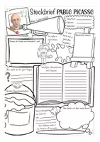 Aperçu - Apprentissages en autonomie - Pablo Picasso Steckbrief Kunst Deutsch / Allemand - Page 2
