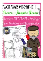 Aperçu - Apprentissages en autonomie - Pierre - Auguste Renoir Steckbrief Kunst Deutsch / Allemand - Page de couverture