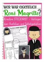 Aperçu - Apprentissages en autonomie - René Magritte Steckbrief Kunst Deutsch / Allemand - Page de couverture