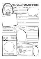 Aperçu - Apprentissages en autonomie - Salvador Dalí Steckbrief Kunst Deutsch / Allemand - Page 3