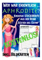 Aperçu - Apprentissages en autonomie - FREEBIE Steckbrief Aphrodite deutsch Geschichte / Religion - Götter des Olymp - Page de couverture