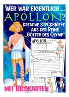 Aperçu - Apprentissages en autonomie - Steckbrief APOLLON deutsch Geschichte / Religion - Götter des Olymp - Page de couverture