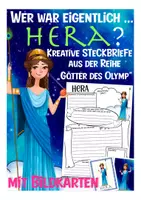 Aperçu - Apprentissages en autonomie - Steckbrief HERA deutsch Geschichte / Religion - Götter des Olymp - Page de couverture