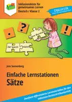 Vorschau - Arbeitsblätter - Einfache Lernstationen: Sätze - zweifach differenziert - Deckblatt