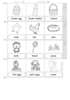 Aperçu - Feuilles d'exercices - Anglais - Dictionnaire illustré sur le thème de Pâques (Easter) - Picture Dictionary English - Page 3
