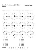 Aperçu - Feuilles d'exercices - Uhrzeit Viertelstunde 4 pour les cours d'allemand - Page 3