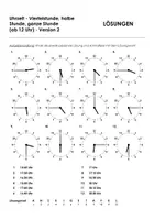 Aperçu - Feuilles d'exercices - Uhrzeit viertel halb ganz 8 pour les cours d'allemand - Page 3