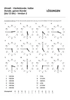 Aperçu - Feuilles d'exercices - Uhrzeit viertel halb ganz 7 pour les cours d'allemand - Page 3