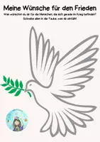 Vorschau - Arbeitsblätter - Meine Wünsche für den Frieden (Ukrainekrieg) - Deckblatt