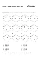 Aperçu - Jeux - Uhrzeit halbe Stunde 3 pour les cours d'allemand - Page 3