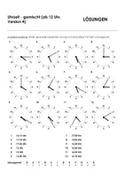 Aperçu - Feuilles d'exercices - Uhrzeit gemischt 16 pour les cours d'allemand - Page 3