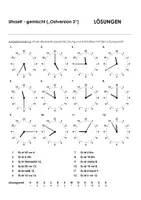 Aperçu - Jeux - Uhrzeit gemischt 10 pour les cours d'allemand - Page 3