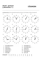 Aperçu - Feuilles d'exercices - Uhrzeit gemischt 1 pour les cours d'allemand - Page 3