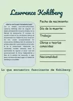 Aperçu - Feuilles d'exercices - Lawrence Kohlberg - Feuille de travail - Page de couverture